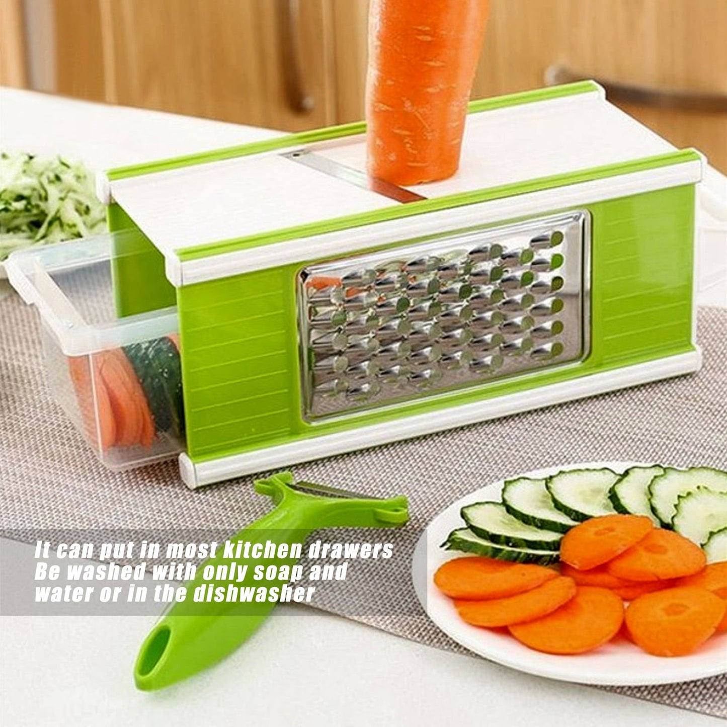 5 in 1 Stainless Steel Vegetable Grater