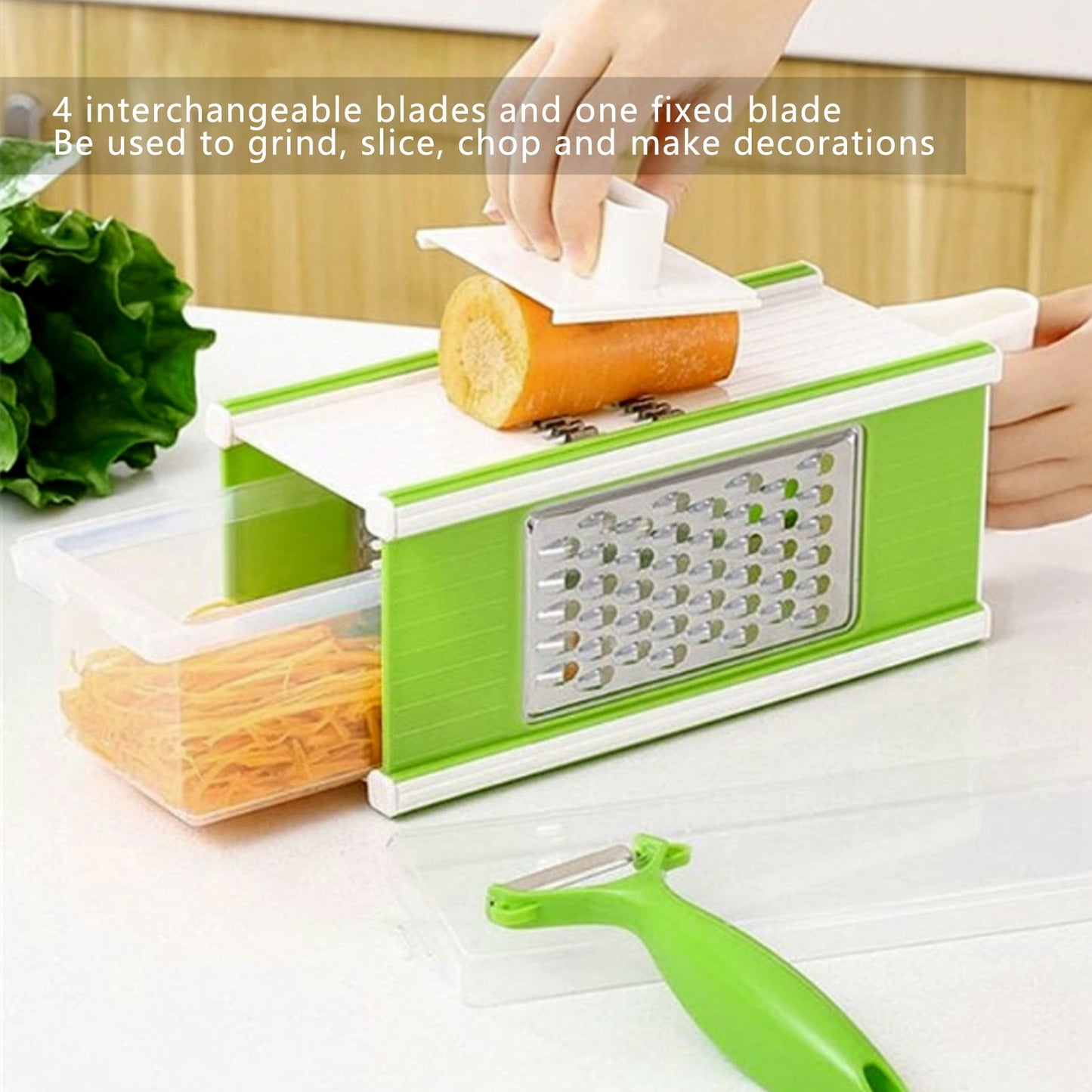 5 in 1 Stainless Steel Vegetable Grater